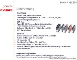 Download drivers for canon mx700 ser drucker (windows 10 x64), or install driverpack solution software for automatic driver download and. Pixma Mx850 Multifunktionssystem Mit Fax Und Netzwerkkarte Pdf Kostenfreier Download