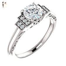 Art Deco Design Diamond Engagement Ring 5 8ct Tdw Wedding And Engagement Rings Amazon Diamond Engagement Rings Wedding Rings Engagement Diamond Engagement