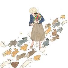 Acrylic Paint By Schinako Moriyama Schinako Moriyama Is An Illustrator As Bunny Art From Fukushima Japan Continue Reading Bunny Art Animal Art Cute Drawings