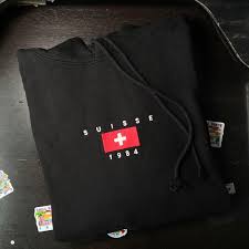 Us.shein.com has been visited by 1m+ users in the past month Brandy Melville Christy Hoodie 1984 Black Suisse Red Flag Sweatshirt Pullover Switzerland Sweater Women S Fashion Coats Jackets And Outerwear On Carousell