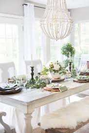 The our whole last house was benjamin moore white dove. Elegant Black White And Green Farmhouse Table Setting For Fall