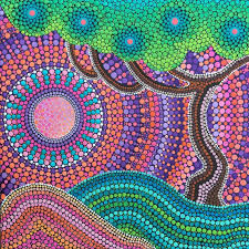 Árbol de manzana | Pintura de mandala, Mandala art, Arte aborigen