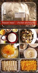 Easy Chicken Enchiladas Recipe Freezable Live Craft Eat Recipe Freezable Meals Chicken Freezer Meals Chicken Enchiladas Freezer Meal