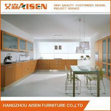 china wood color modern kitchen cabinet