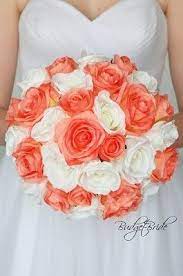 Most relevant best selling latest uploads. Coral And White Simple Wedding Flower Brides Bouquet Bridal Bouquet Coral Wedding Bridal Bouquets Coral Bouquet Wedding