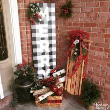 All signs are approximately 10 inches wide and 1 inch thick. 15 Easy Diy Christmas Signs For A Festive Front Porch The Garden Glove