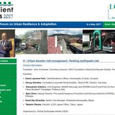 7 agosto 2014 alle 14:57. Resilient Cities 2017 8th Global Forum On Urban Resilience Adaptation