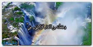 ايات قرانية عن الماء واهميته مكتوبة موقع محتوى