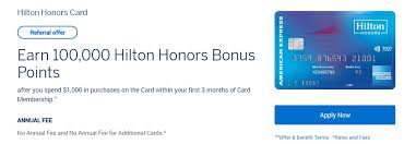 If you're approved, i'll earn cash back, points, or miles (depending on the card). Amex Hilton Honors Referral Bonus 100 000 Bonus Points