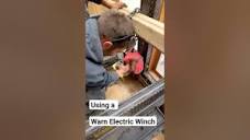 How we Used a Winch to Lift a 500 lb W12x35 I Beam #ibeam #winch ...