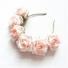 Sweet Rose Flower Crown Pastel Pink Roses Headband Limited Edition Rose Flower Crown Rose Flower Headband Pink Flower Headband