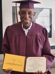 101-year-old man gets high school diploma after having to drop out in 1930s
