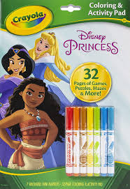 The spruce / ashley deleon nicole these free pumpkin coloring pages will be sna. Amazon Com Crayola Disney Princess Color Activity Book 32 Coloring Pages 7 Mini Markers Gift For Kids Packaging May Vary Toys Games