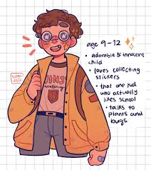 A Small Growth Chart For Scott Cartoon Art Styles Cute Art Styles Character Design