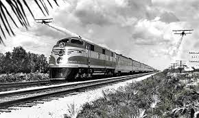 Fec Acl Champion 7 Car Coach Train In 1939 Florida East Coast Railroad Photography Train