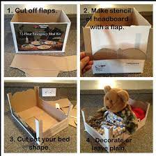 Cardboard Doll Bed Tutorial Super Easy Doll Bed Diy Diy Baby Stuff Diy Doll