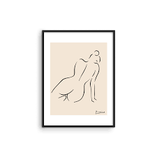 Picasso Nude Woman Silhouette - Etsy Australia