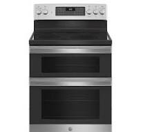 GE 30" 6.6 cu. ft. ELECTRIC Free-standing Double Oven Range with  Convection, Fast Preheat