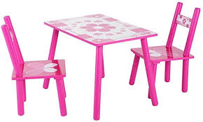 Gototop Kids Table And Chairs Set 3 Pieces Wooden Toddler Activity Chair For Learning Painting Kids Wooden Table Wooden Table And Chairs Table And Chair Sets