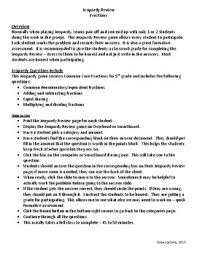 Tuesday morning, you weigh the tank, and the whole thing weighs 50 pounds. Instructions Template For 5th Grade Jeopardy Fractions By Rebecca Sims