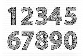 Download Mandala Numbers Svg Numbers Clipart Number Svg Set Of 10 436136 Cut Files Design Bundles