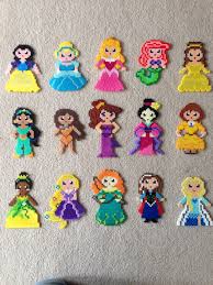 Princess Set Perler Beads By Amy Castro Snow White Cinderella Aurora Ariel Belle Jasmine Pocahontas Meg Mulan Jane Perles Hama Perle A Repasser Hama Et Perle Hama Modele