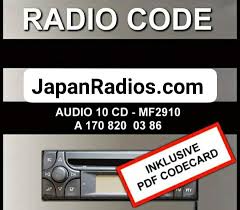 Jun 30, 2021 · unlock your mercedes radio code now! Code For Mercedes Benz Alpine Mf2910 Mf2199 Radio Mercedes Benz Radio Code Alpine Mf2910 Mf2199 Audio 10 Cd Mercedes Benz Alpine Radio Code Service We Only Supply Working Mercedes Benz Alpine