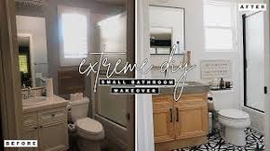 Bathroom makeovers bathrooms makeovers small bathrooms bathroom remodel remodeling our top small bath makeovers in a small space like a bathroom, every detail matters: Extreme Diy Small Bathroom Makeover Youtube