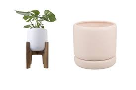 2 plant pots, 5'' ceramic flower planter pot with drainage holes and saucers for indoor plants succulents aloe cactus herbs african violets. 10 Of The Best Pots And Plant Stands At Kmart Better Homes And Gardens