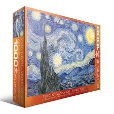 10 x 14 x 2.37. Eurographics 1000 Pc Vincent Van Gogh Starry Night Jigsaw Puzzle