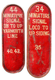 Eastern Railway Cast Iron Lever Plates ...