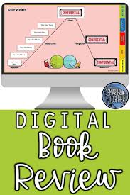 Digital Book Review Activity Book Review Template Digital Flip Book Book Talk
