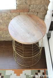How To Make Tomato Cage Tables Diy Cage Table Rustic Furniture Decor