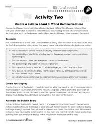 See Our Full Ready Made Lesson At Https Ccpinteractive Com Pdf Technology Globalization Ccp5784 Create A Bulletin Boar Lesson Communications Free Activities