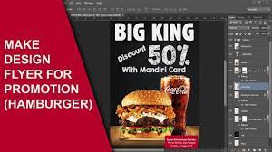 Cara Membuat Brosur Promosi Burger Dengan Photoshop Youtube