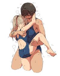 Rule 34 Dev - 2girls barefoot breasts clothed_sex feet height_difference  highres implied_tribadism kei_(m_k) m_k multiple_girls one-piece_swimsuit  original rika_(m_k) standing sweat swimsuit tall tall_female toes tomboy  tribadism yuri|8855073952