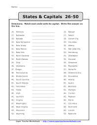 If you can find them? 50 States Capitals List Printable States And Capitals State Capitals Worksheet State Capitals Quiz