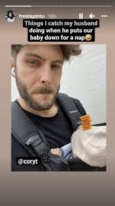 Freida Pinto's Husband Balances Cheez-It Crackers