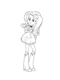 Desenhos de Equestria Girls para Imprimir e Colorir