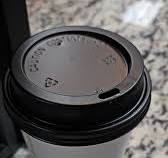 Choice Black Hot Paper Cup Travel Lid for 10-24 oz. Standard Cups and 8 oz. Squat Cups - 1,000/Case