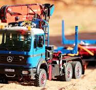 Mercedes Benz SK 3-axle long log L-crane planetary axles *limited edition*