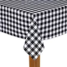 Black And White Checkered Table Runner Lintex Buffalo Check 70 In Round Black 100 Cotton Table Cloth For Any Table 303180 The Home Depot Buffalo Check Tablecloth Table Cloth Buffalo Check