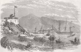 CHINA. British flagship Kolkata, Bogue ...