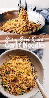 Crazy Good Quick Garlic Noodles Hot From My Oven Noodle Recipes Easy Asian Noodle Recipes Garlic Noodles Recipe