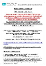 Don't make the mistake of thinking that you're too young to consider your health care needs. Further Changes To Sexual And Reproductive Health Community Clinics South Eastern Hsc Trust