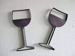 Wine Glass Metal Wall Decor By Just4theartofit On Etsy 12 00 Wine Wall Decor Wine Decor Kitchen Wine Decor