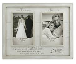 Picture Frame Then And Now 25th Anniversary Frame Anniversary Frame Wedding Frames 25th Anniversary Decorations
