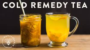 Cold Remedy Tea With Turmeric Ginger Honey Citrus Honeysuckle Cold Remedy Tea Turmeric Tea Cold Remedies
