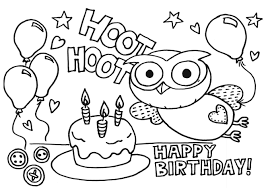 Happy birthday color pages are a great way to let your kid experiment with different designs and images. Birthday Coloring Pages Printable Coloring Home
