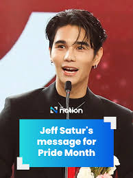 Jeff Satur's message for Pride Month . To celebrate Pride month, Jeff Satur  sends a message about the freedom to love for all. . #JeffSatur #Pridemonth  #Love #เจฟซาเตอร์ #TheNationThailand #LGBTQ ...